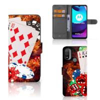 Motorola Moto E20 | E30 | E40 | Wallet Case | met Pasjes | Casino
