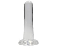 5,3&apos;&apos; / 13,5cm Non Realistic Dildo Suction Cup - Transparent - thumbnail