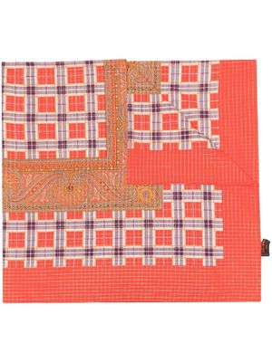 Saint Laurent Pre-Owned écharpe à motif cachemire (années 1970) - Orange