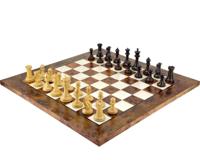 Oud Engels Elite Ebbenhout en Briar Luxe Schaakset