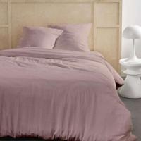 Bedset - TODAY - 123667 - 2 personen - 260x240cm - Effen katoenen gaas - Zandroze
