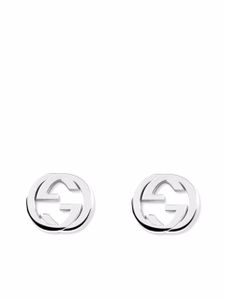 Gucci puces d'oreilles Interlocking en argent sterling - Métallisé