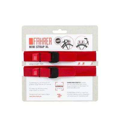 Fahrer cargo mini strap xl 70x2cm rood (2 stuks)