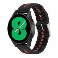 Dot Pattern bandje - Zwart met rood - Xiaomi Mi Watch / Xiaomi Watch 2 / Xiaomi Watch S1 / S2 / S3 / S4