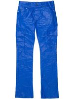 Purple Brand pantalon droit à patch logo - Bleu - thumbnail