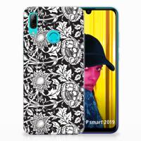 Huawei P Smart 2019 | TPU Case | Black Flowers