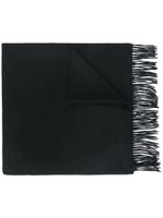 N.Peal woven fringe trim shawl - Noir