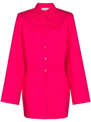 The Attico robe-chemise à manches évasées - Rose