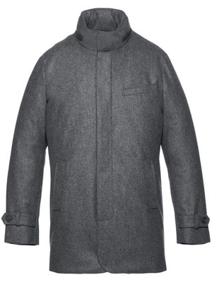 Norwegian Wool manteau à garnissage en duvet - Gris