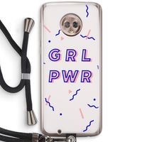 GRL PWR: Motorola Moto G6 Transparant Hoesje met koord