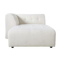 HKliving Vint bank left divan Boucle Cream