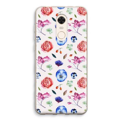 Bloemetjes: Xiaomi Redmi 5 Transparant Hoesje