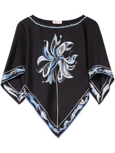 PUCCI tunique en soie à imprimé Dalia - Noir