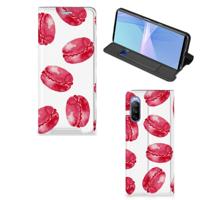 Sony Xperia 10 III | Flip Style Cover | Pink Macarons