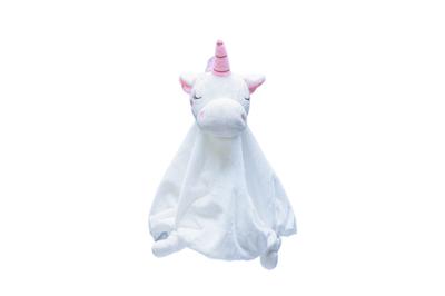 Beeztees Beeztees Puppy Knuffeldoek Unicorn Pluche Wit 33x25x14cm