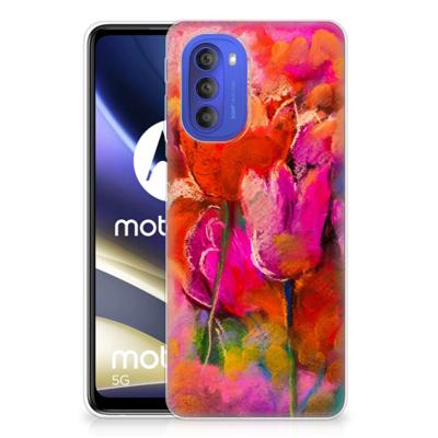 Smartphone hoesje Motorola Moto G51 5G Tulips Smartphone hoesje Motorola Moto G51 5G Tulips
