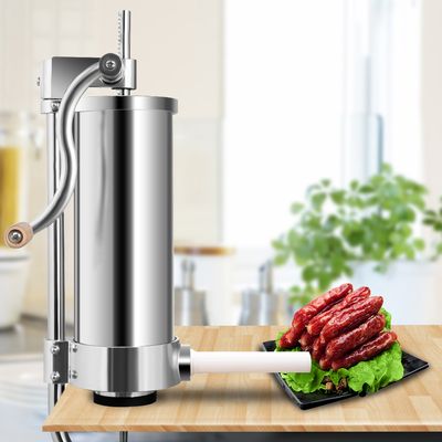3kg Vleesmolen Roestvrij Stalen Verticale Worstenvuller Thuis en Commercieel