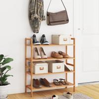 VidaXL Schoenenrekken 2 st 69x27x41 cm massief walnotenhout