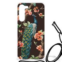 Samsung Galaxy S23 Plus Case Anti-shock Pauw met Bloemen