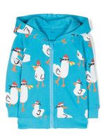 Stella McCartney Kids hoodie Seagull Bandit en coton - Bleu