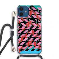 Skew Blush 2: iPhone 12 mini Transparant Hoesje met koord
