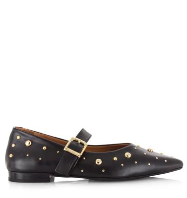 Babouche - Celina ballerina&apos;s zwart Leer Dames