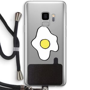 Spiegelei: Samsung Galaxy S9 Transparant Hoesje met koord