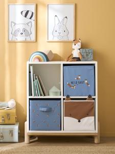 Set van 3 opbergbakken Baby Fox veel blauw