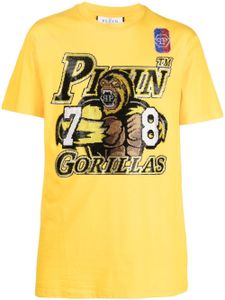 Philipp Plein t-shirt Basketball à manches courtes - Jaune