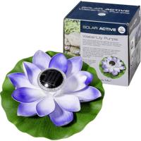 FIAP 3206-2 SOLAR ACTIVE WaterLily Purple Decoratieve lamp op zonne-energie LED LED vast ingebouwd Paars