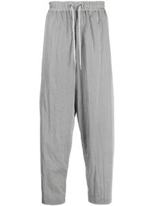 Fumito Ganryu pantalon de jogging à lien de resserrage - Gris