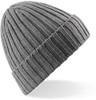 Beechfield CB465 Chunky Ribbed Beanie - Heather Grey - One Size