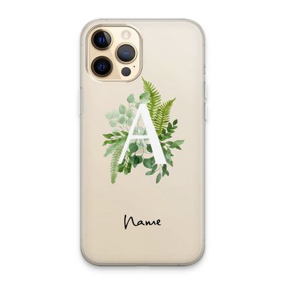 Green Brush: iPhone 13 Pro Max Transparant Hoesje
