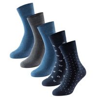 Schiesser 5 stuks Men Blue Bird Socks - thumbnail