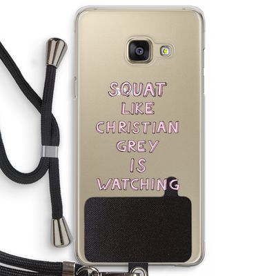 Christian Grey: Samsung Galaxy A3 (2016) Transparant Hoesje met koord
