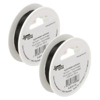 Glorex Hobby Nylon hobby draad - 2x - zwart - 0.25 mm x 50 meter
