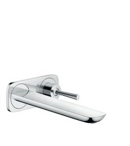 hansgrohe Puravida afdekset wastafelkraan uitloop 225mm. met joystick, chroom