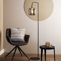 Light & Living Vloerlamp Lekar - Antiek Brons/Smoke