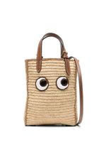 Anya Hindmarch panier Eyes en raphia tressé - Tons neutres