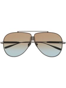 VALENTINO GARAVANI EYEWEAR lunettes de soleil Rockstud à monture pilote - Noir