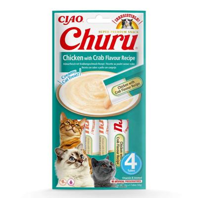 INABA Churu Chicken with Crab Recipe - Kattensnoepje - 4x14 g