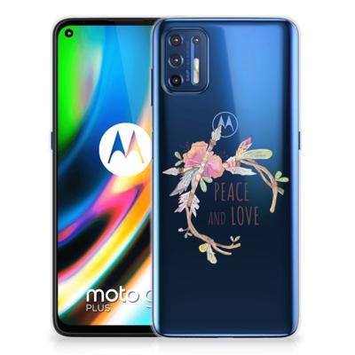 Motorola Moto G9 Plus Telefoonhoesje met Naam Boho Text Motorola Moto G9 Plus Telefoonhoesje met Naam Boho Text