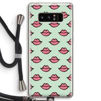 Lipjes: Samsung Galaxy Note 8 Transparant Hoesje met koord