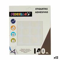 Klevende etiketten Wit 22 x 49 mm Appel (12 Stuks)