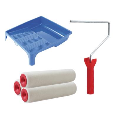 Sorex Verfrollers set - beugel - doseer verfbak - 3x anti spat rollers - 25cm breed - schilderen