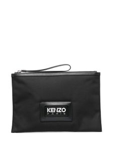 Kenzo pochette à patch logo - Noir