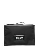 Kenzo pochette à patch logo - Noir