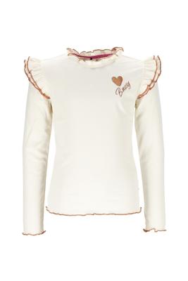 B.Nosy winter top meisjes - beige - Tonya - ruffles
