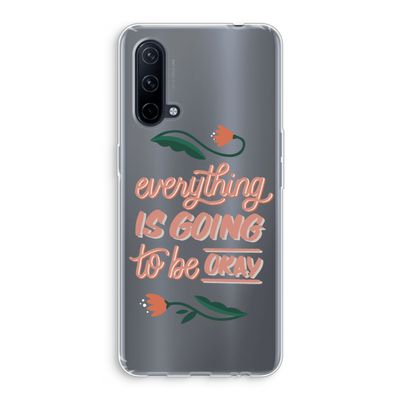 Optimistic flower girl: OnePlus Nord CE 5G Transparant Hoesje