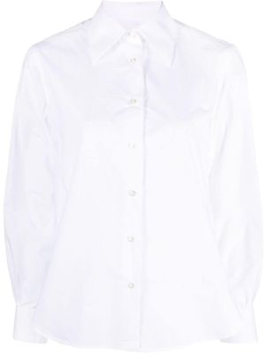 Officine Generale chemise en coton à manches longues - Blanc